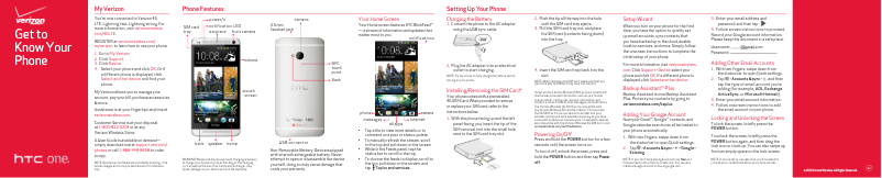 Image de la première page du manuel de l'appareil One