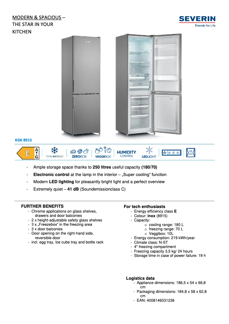 First page image of the manual for KGK 8915