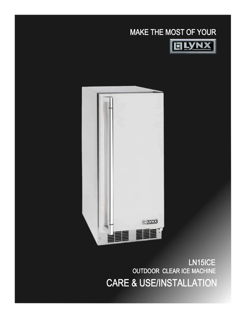 Page 1 of the manual User Manual Lynx LN15ICE