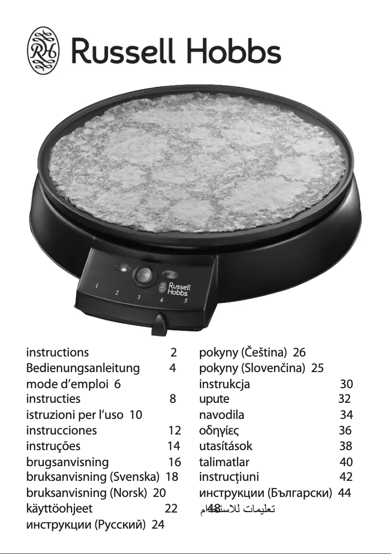 Page 1 of the manual User Manual Russell Hobbs 20920