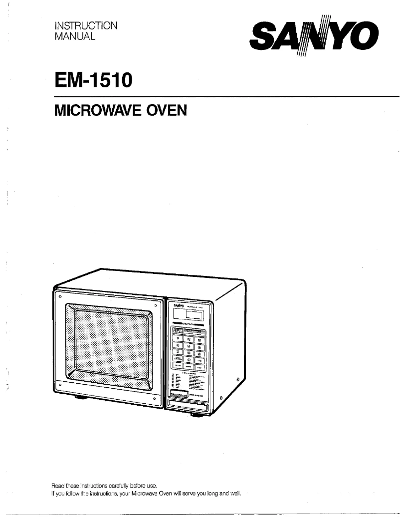 Page 1 of the manual User Manual Sanyo EM-1510