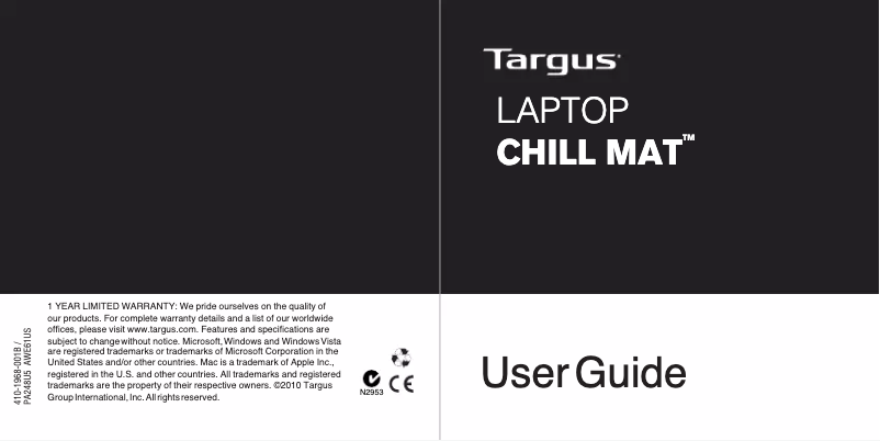 First page image of the manual for PA248U5