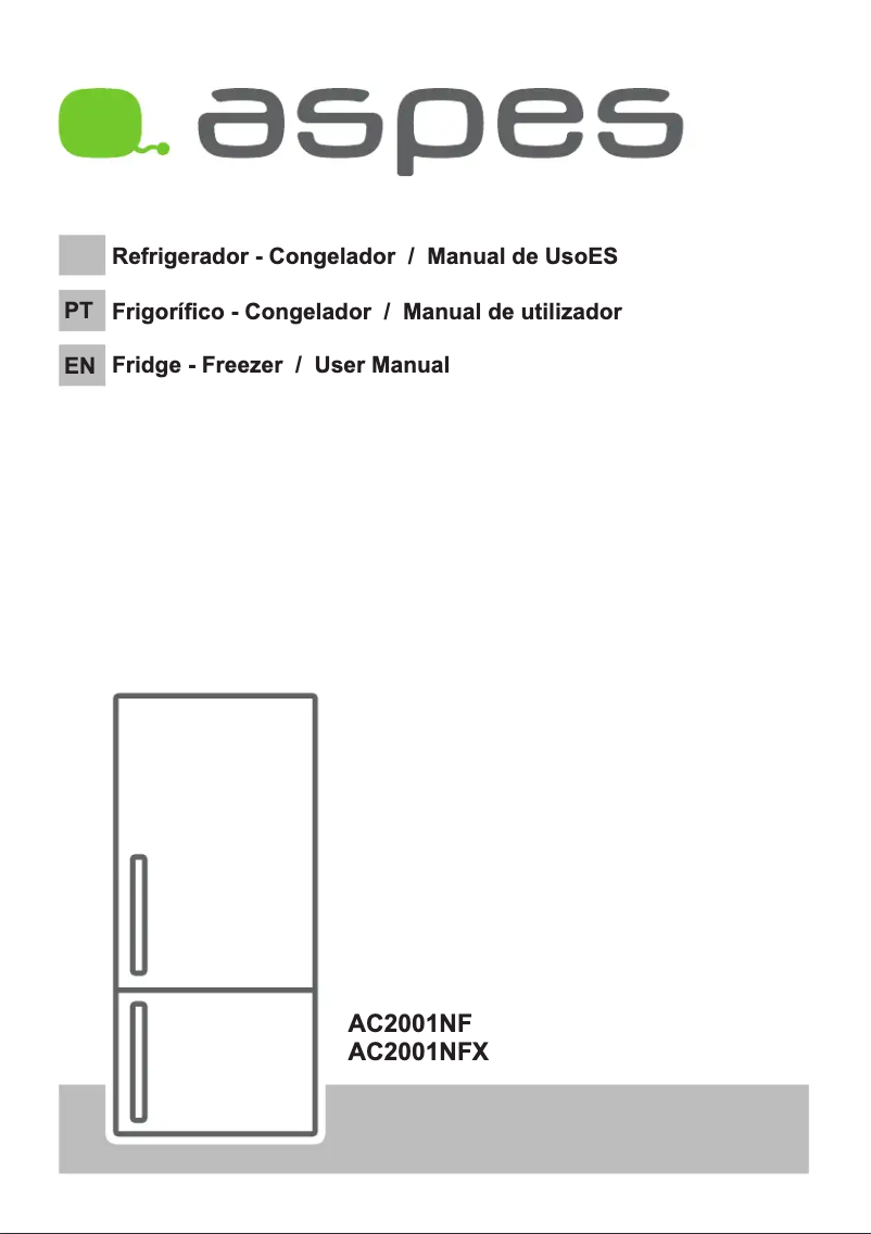 First page image of the manual for AC2001NFX