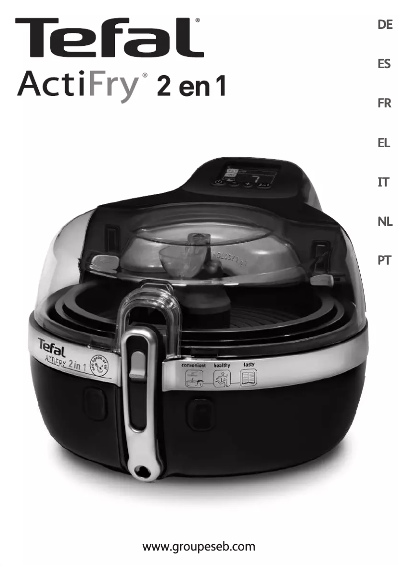 First page image of the manual for ActiFry 2in1 YV960015
