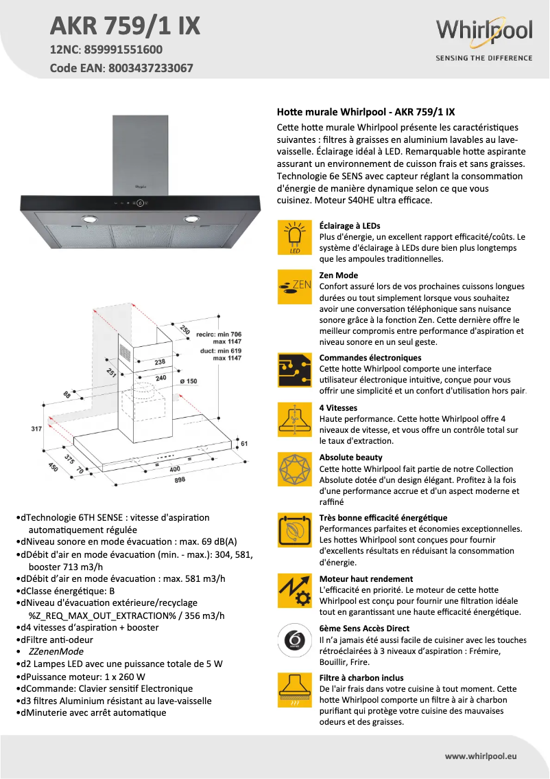 First page image of the manual for AKR 759/1 IX