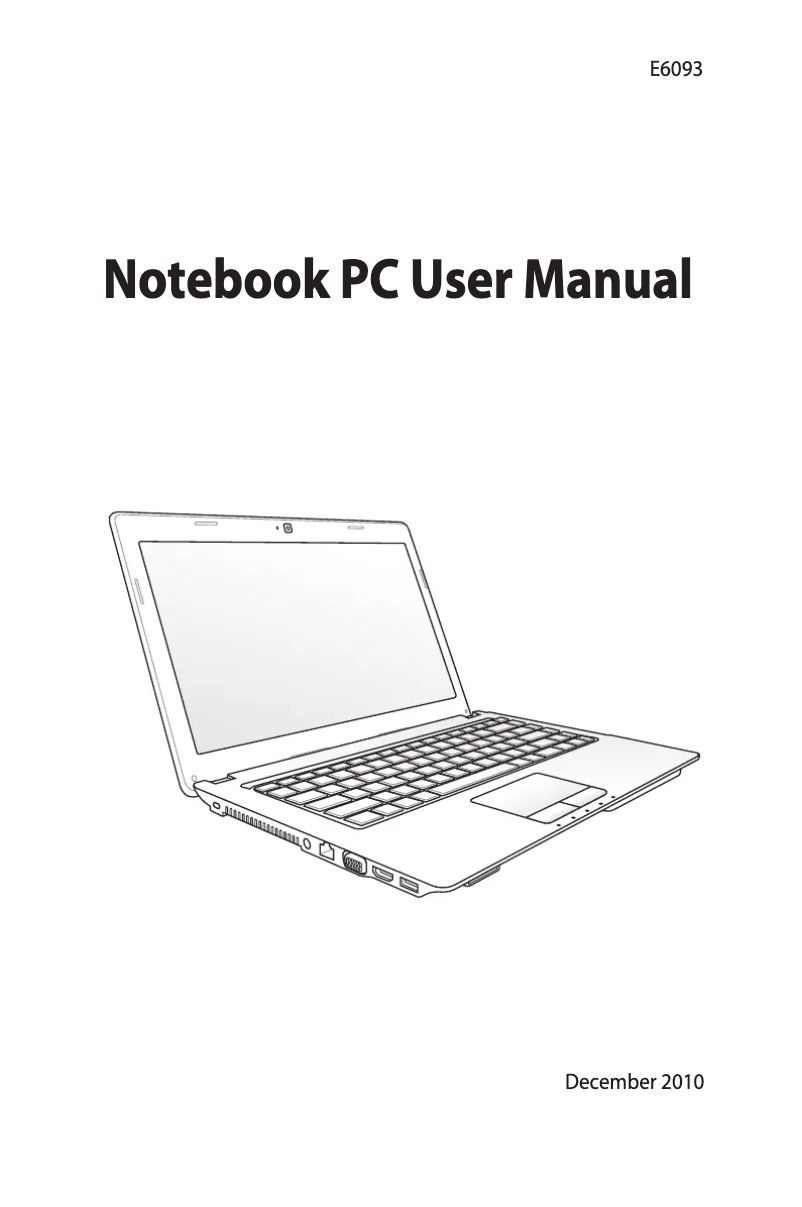 Page 1 of the manual User Manual Asus K43E-ME1