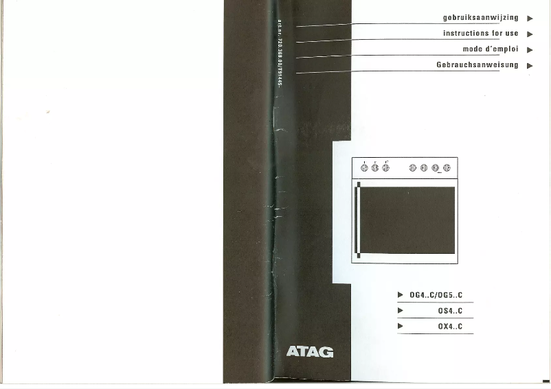 First page image of the manual for OX4A
