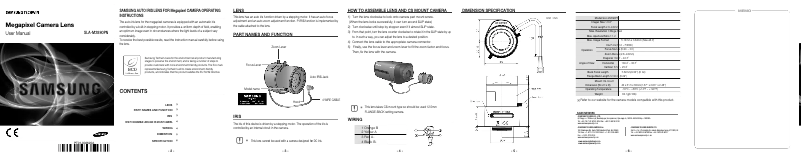 First page image of the manual for SLA-M2890PN