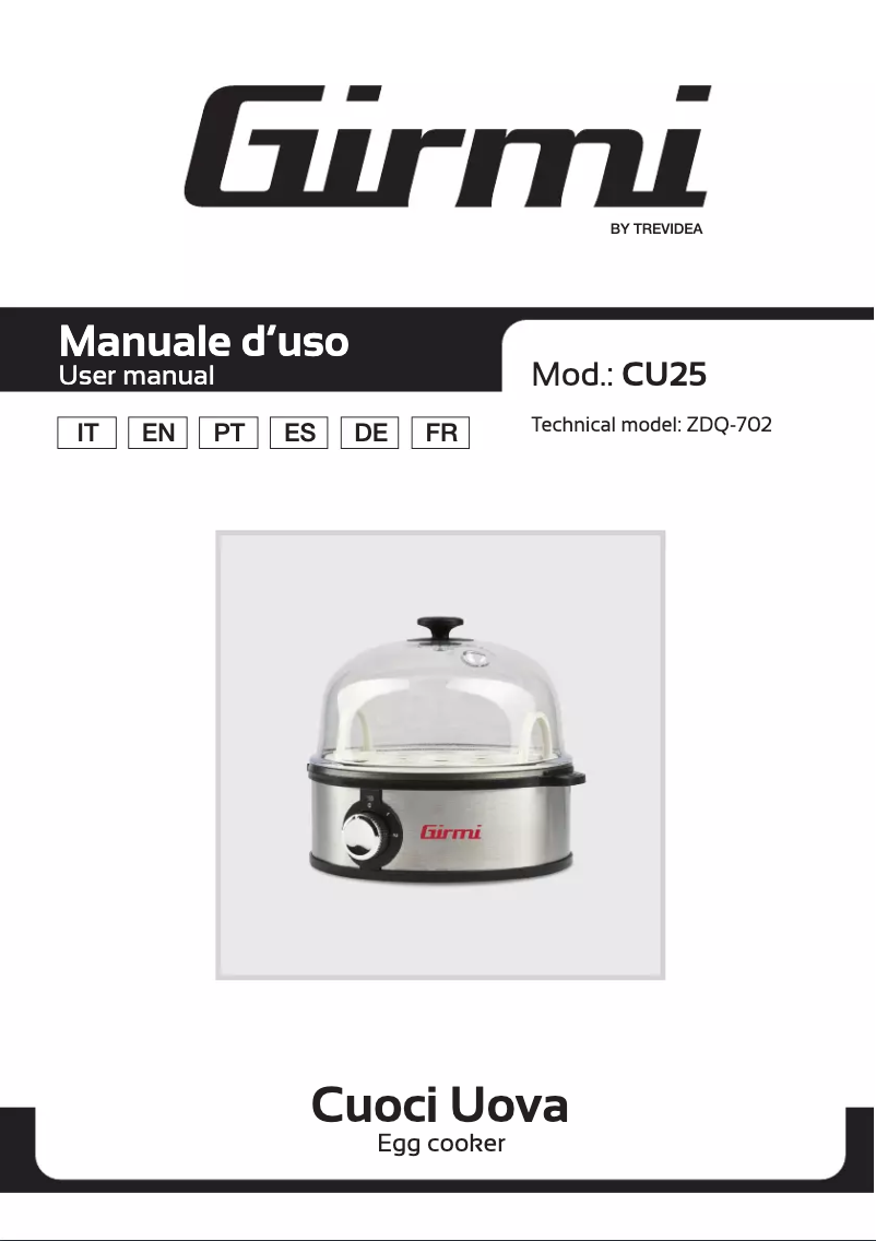 First page image of the manual for CU25