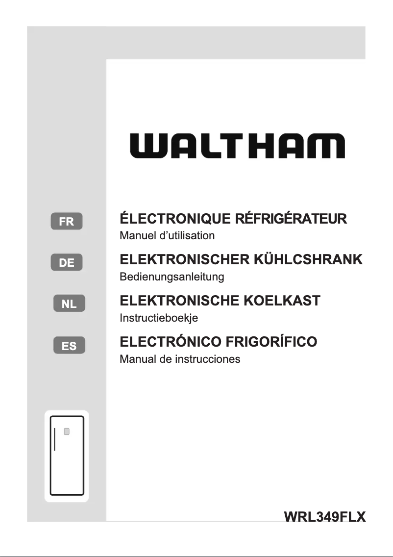Page 1 of the manual User Manual Waltham WRL349FLX