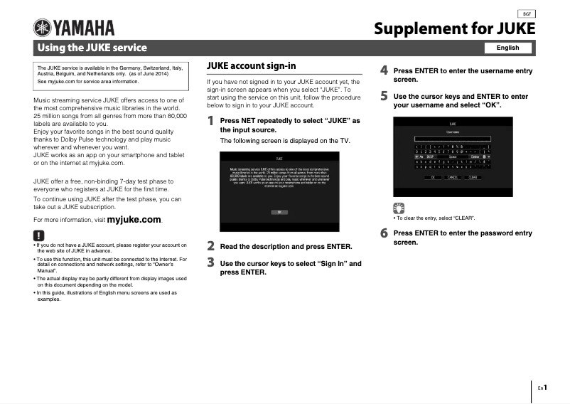 First page image of the manual for RX-A840