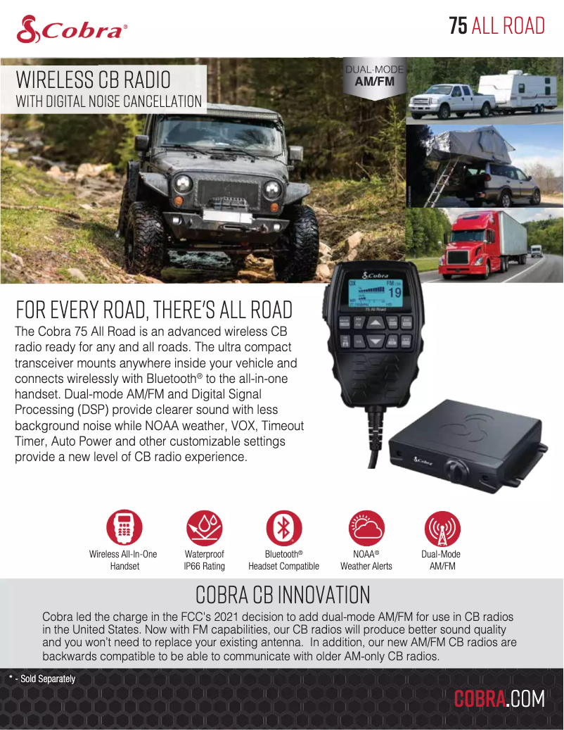 First page image of the manual for 75 All Road