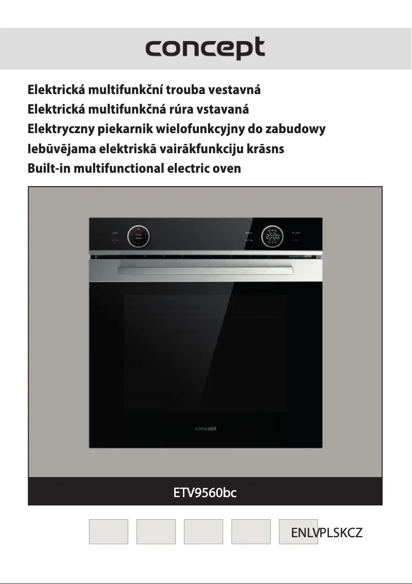 Page 1 of the manual User Manual Concept ETV9560BC