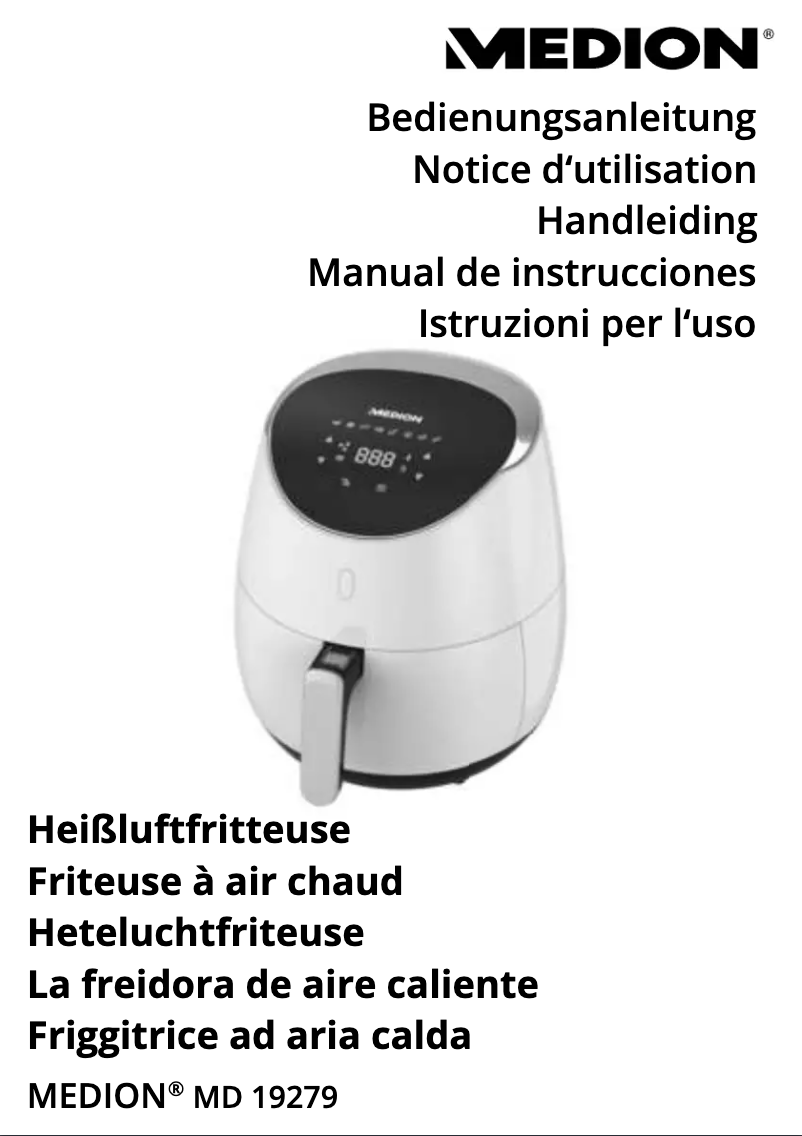First page image of the manual for MD 19279