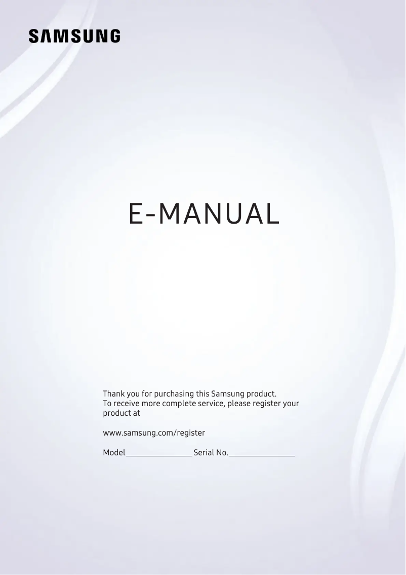 First page image of the manual for UA55KU6900J