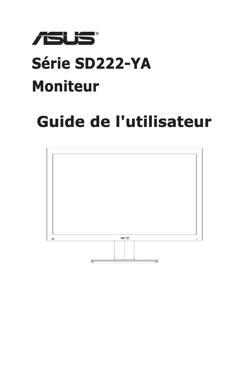 First page image of the manual for SD222-YA