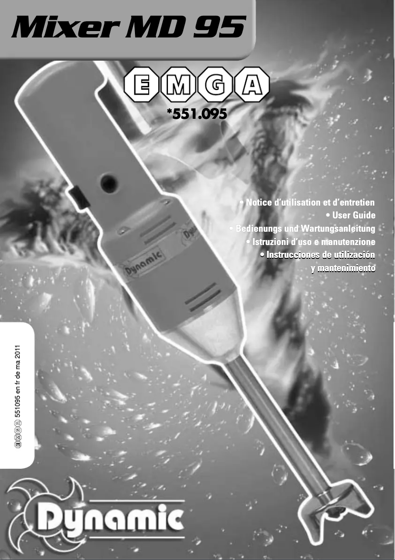 Page 1 of the manual User Manual Dynamic 551095