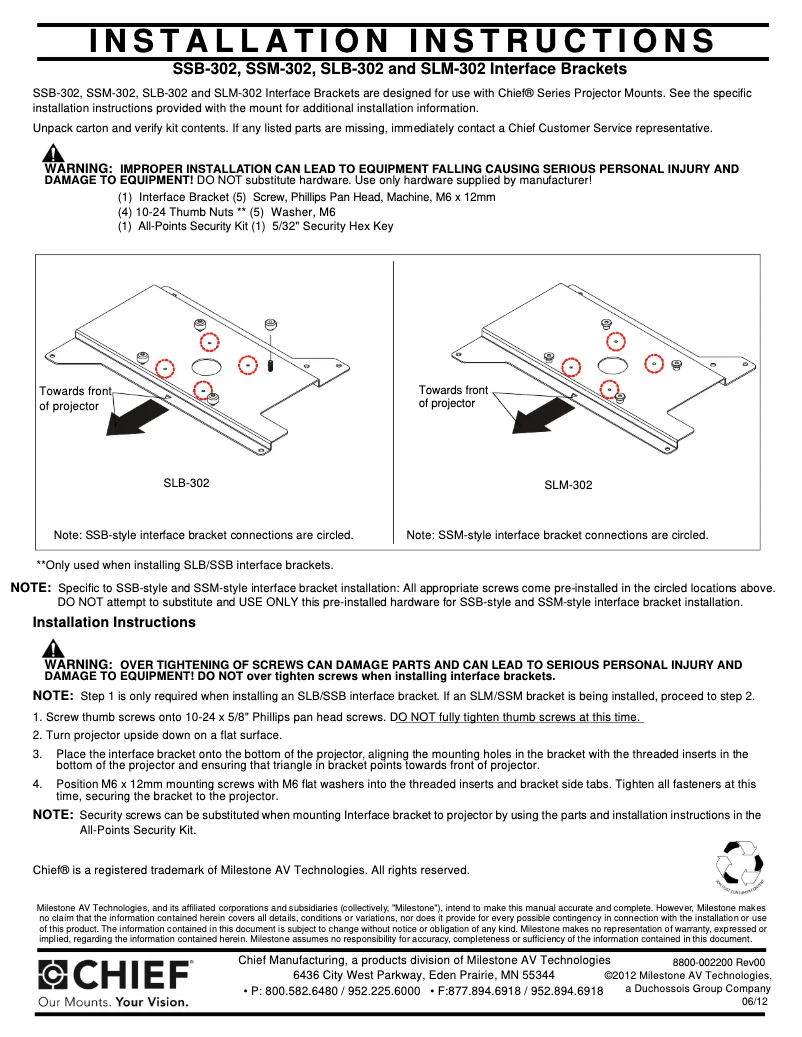 First page image of the manual for SLB302