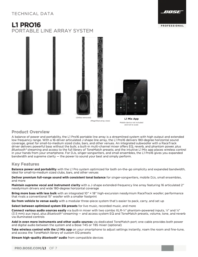 First page image of the manual for L1 Pro16