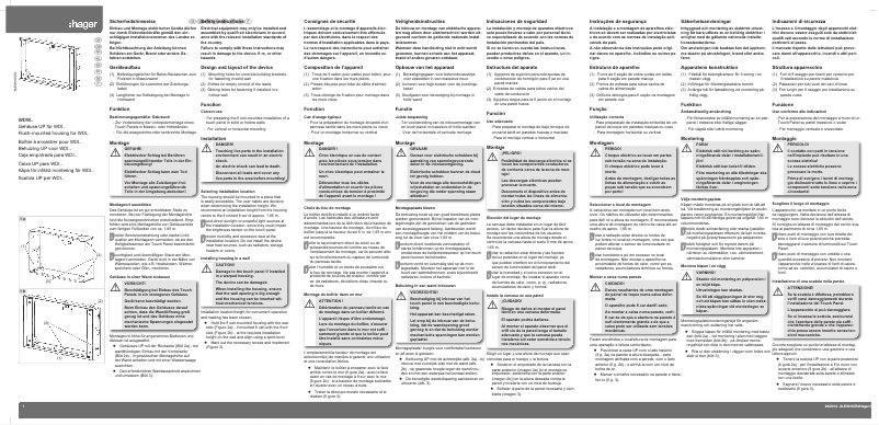 First page image of the manual for WDW070