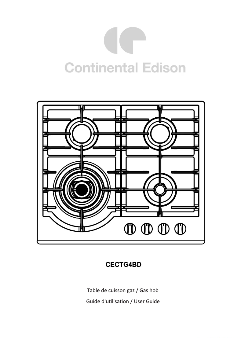 First page image of the manual for CECTG4BD