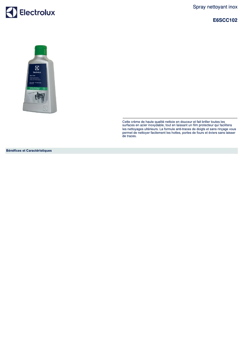 First page image of the manual for E6SCC102