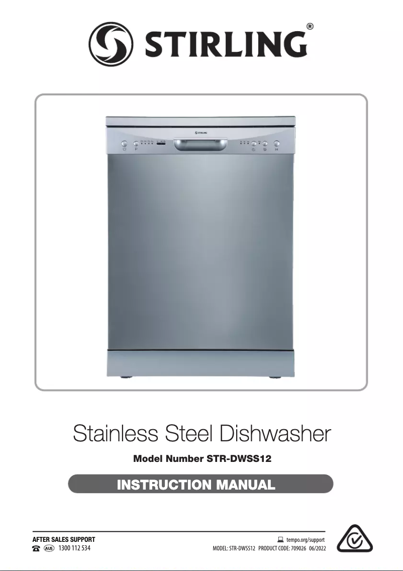 First page image of the manual for STR-DWSS14