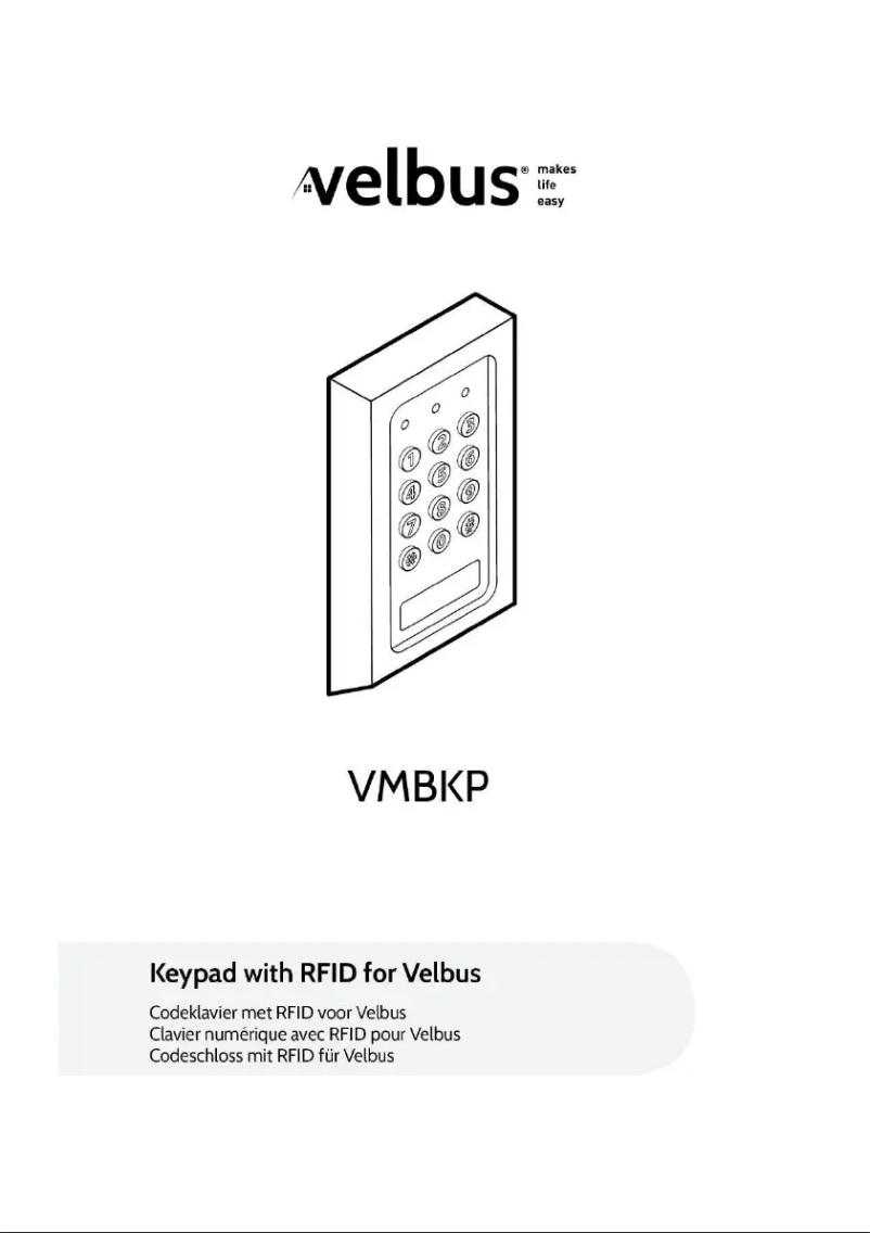Page 1 of the manual Quick Start Guide Velbus VMBKP