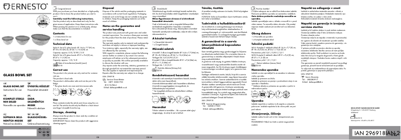 Page 1 de la notice Manuel utilisateur Ernesto IAN 296918