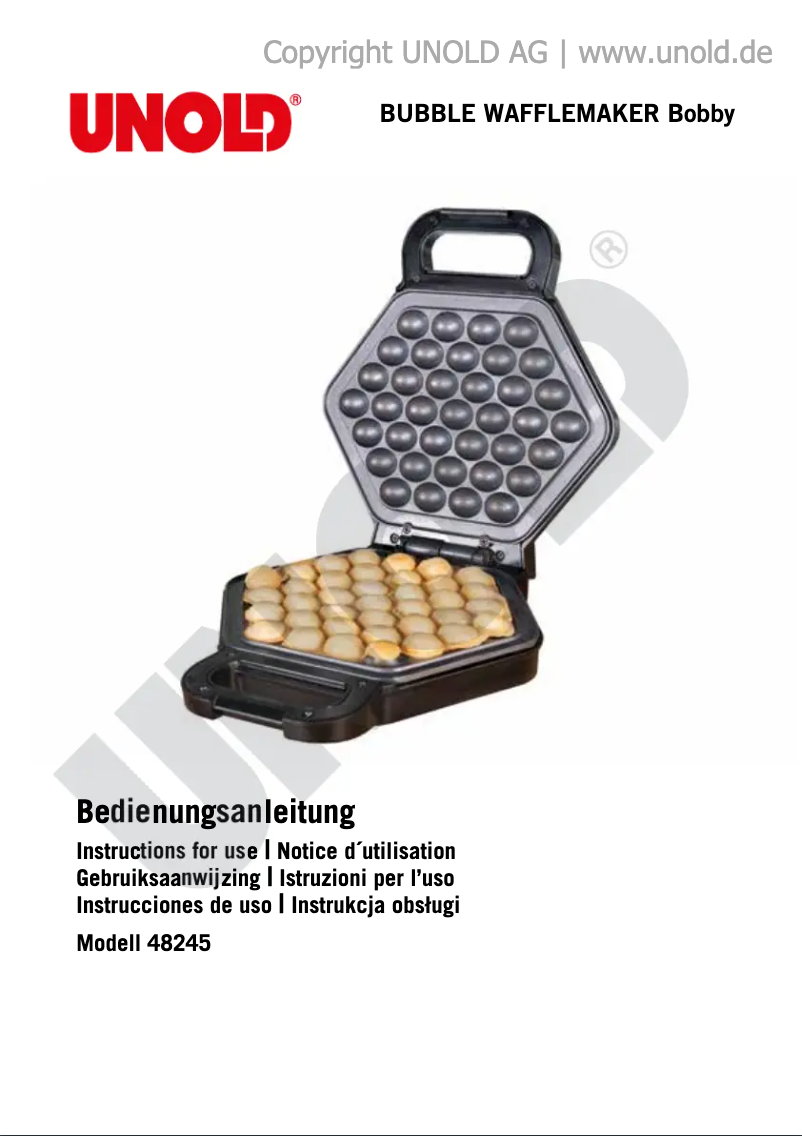 First page image of the manual for Bobby 48245