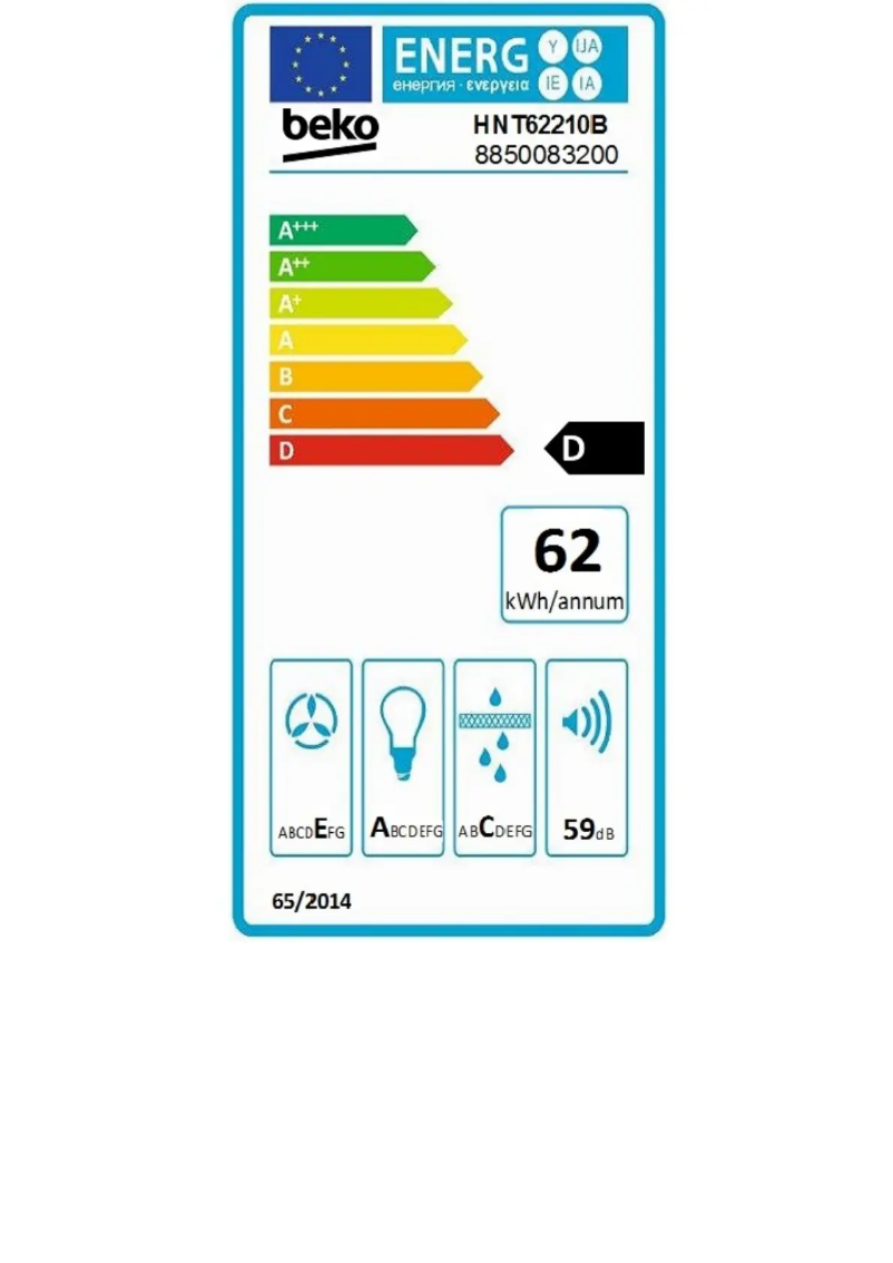First page image of the manual for HNT62210B
