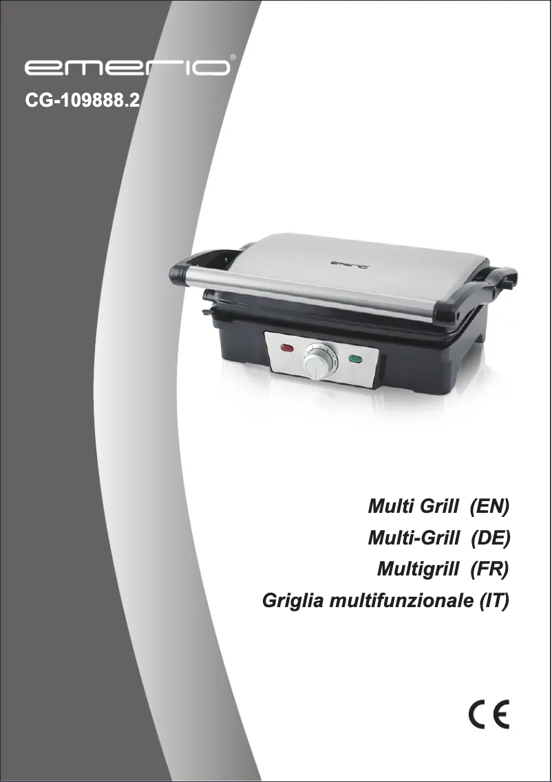 Page 1 of the manual User Manual Emerio CG-109888.2