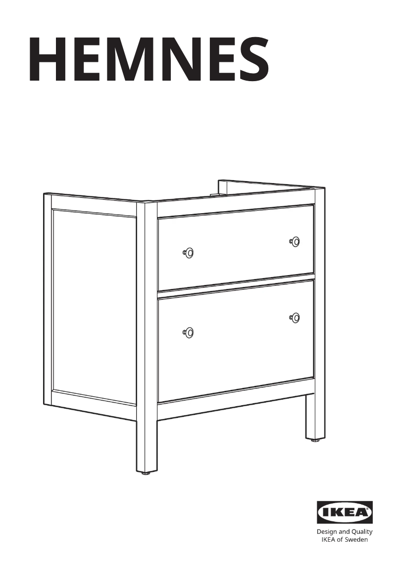 Page 1 of the manual User Manual Ikea HEMNES 202.176.64
