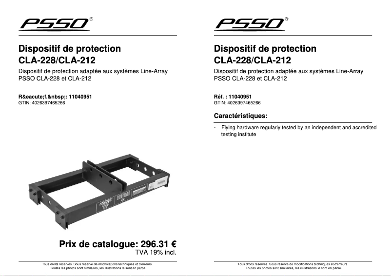 Image de la première page du manuel de l'appareil CLA-228
