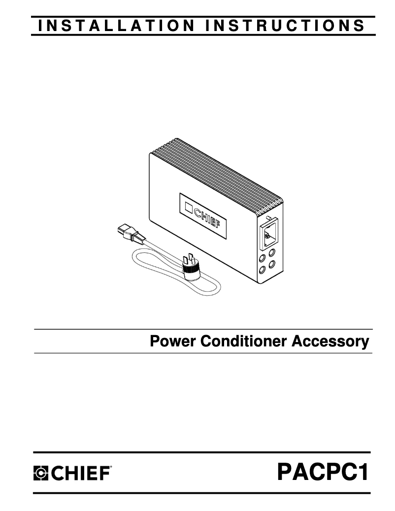 First page image of the manual for PACPC1