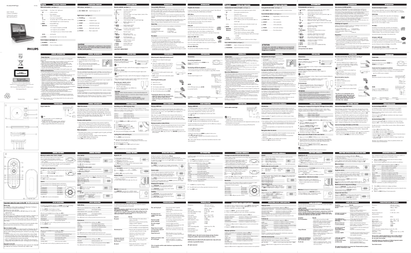 First page image of the manual for PET706