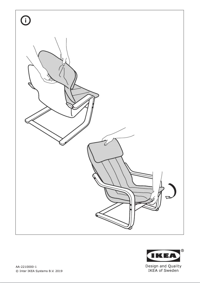 Page 1 of the manual User Manual Ikea POÄNG 604.696.74