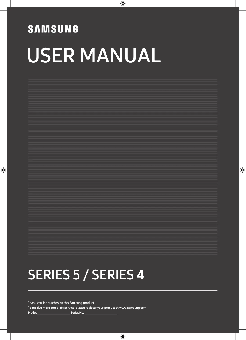 Page 1 of the manual User Manual Samsung UA43TE50AAK
