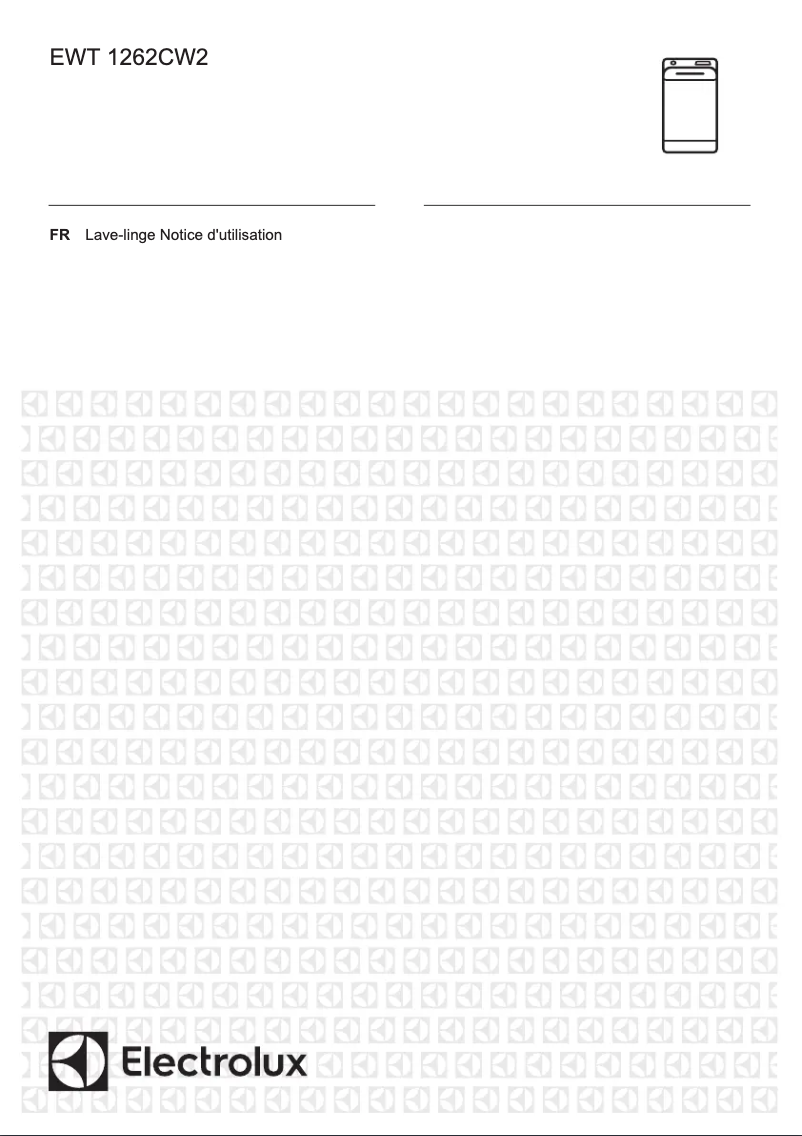 Page 1 of the manual User Manual Electrolux EWT1262CW2