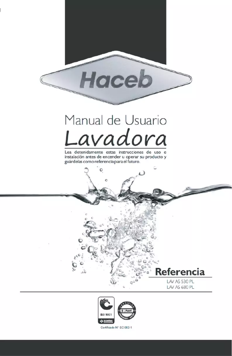 Page 1 of the manual User Manual Haceb Assento 530 PL