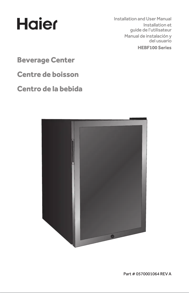 Page 1 of the manual User Manual Haier HEBF100BXS