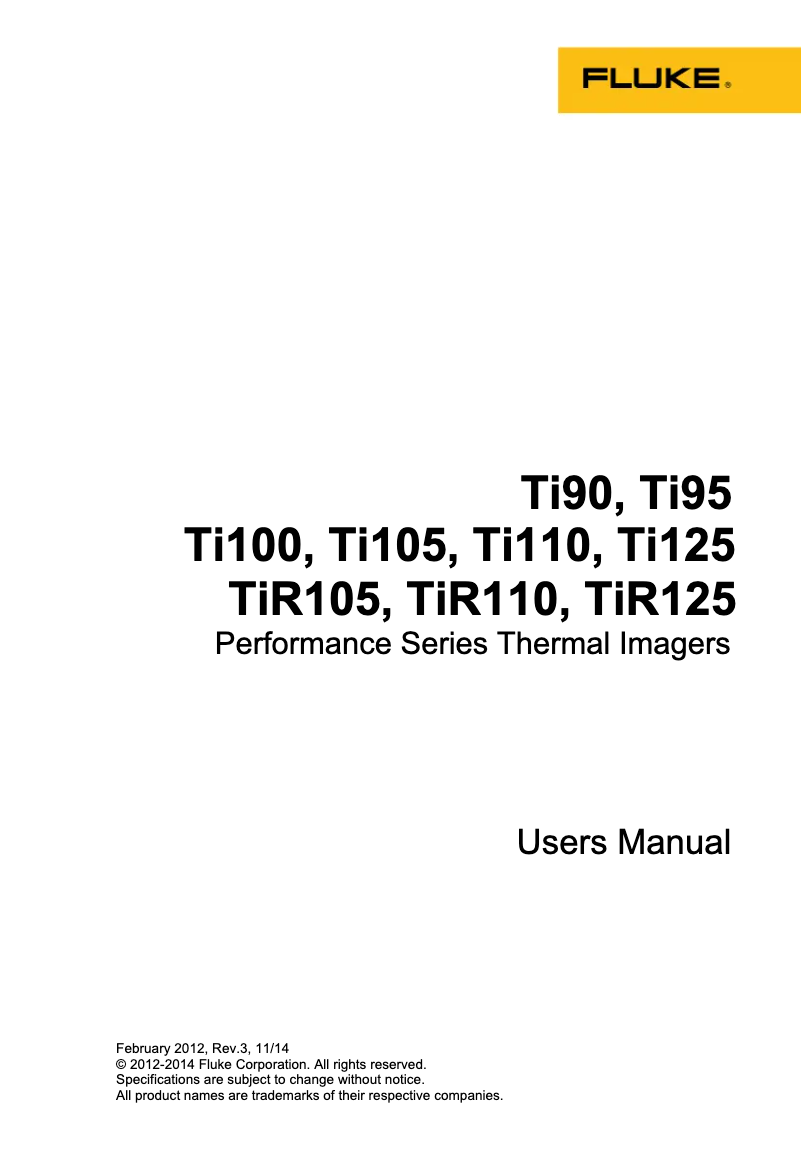 First page image of the manual for TiR105
