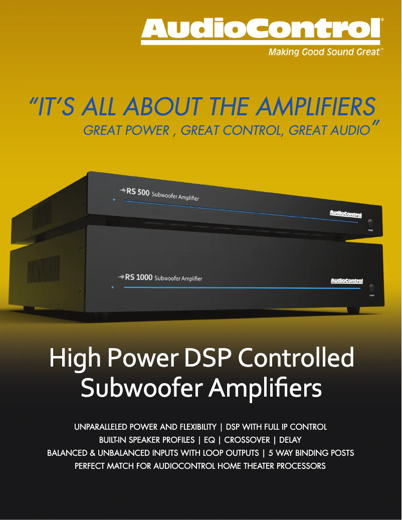 First page image of the manual for RS 1000