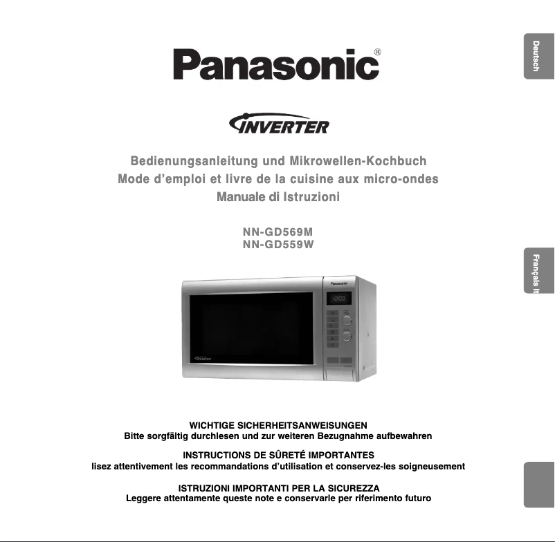Page 1 of the manual User Manual Panasonic NN-GD569M