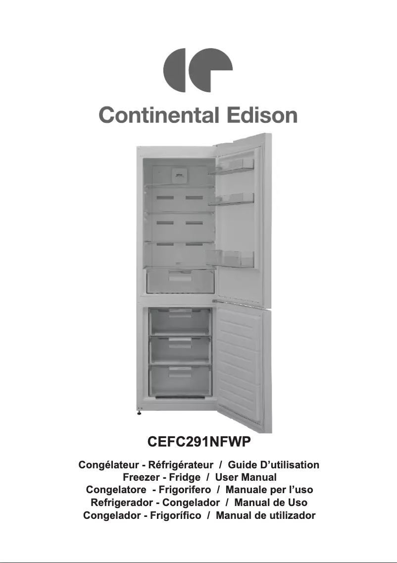 First page image of the manual for CEFC291NFWP