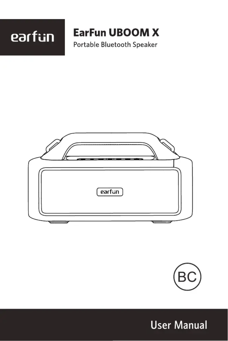 Page 1 of the manual User Manual EarFun UBOOM X