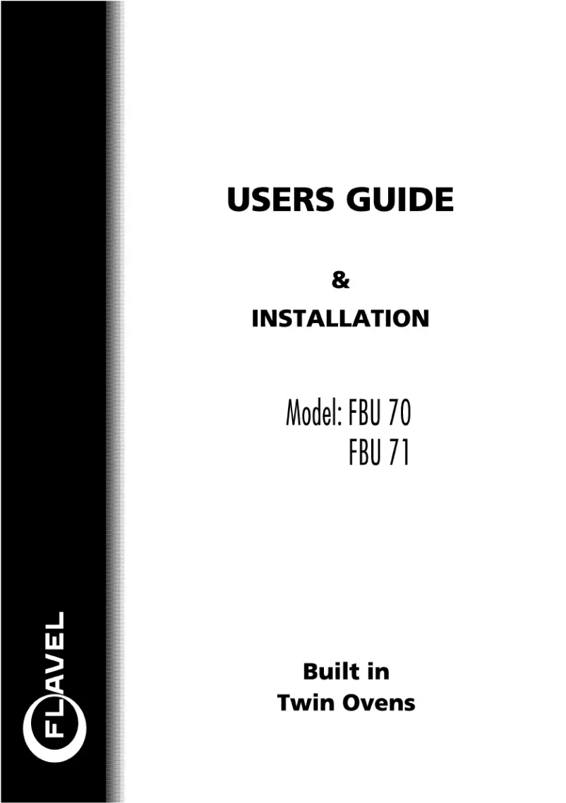 First page image of the manual for FBU71