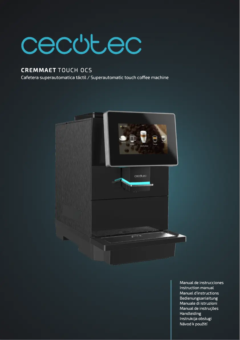 First page image of the manual for Cremmaet Touch OCS