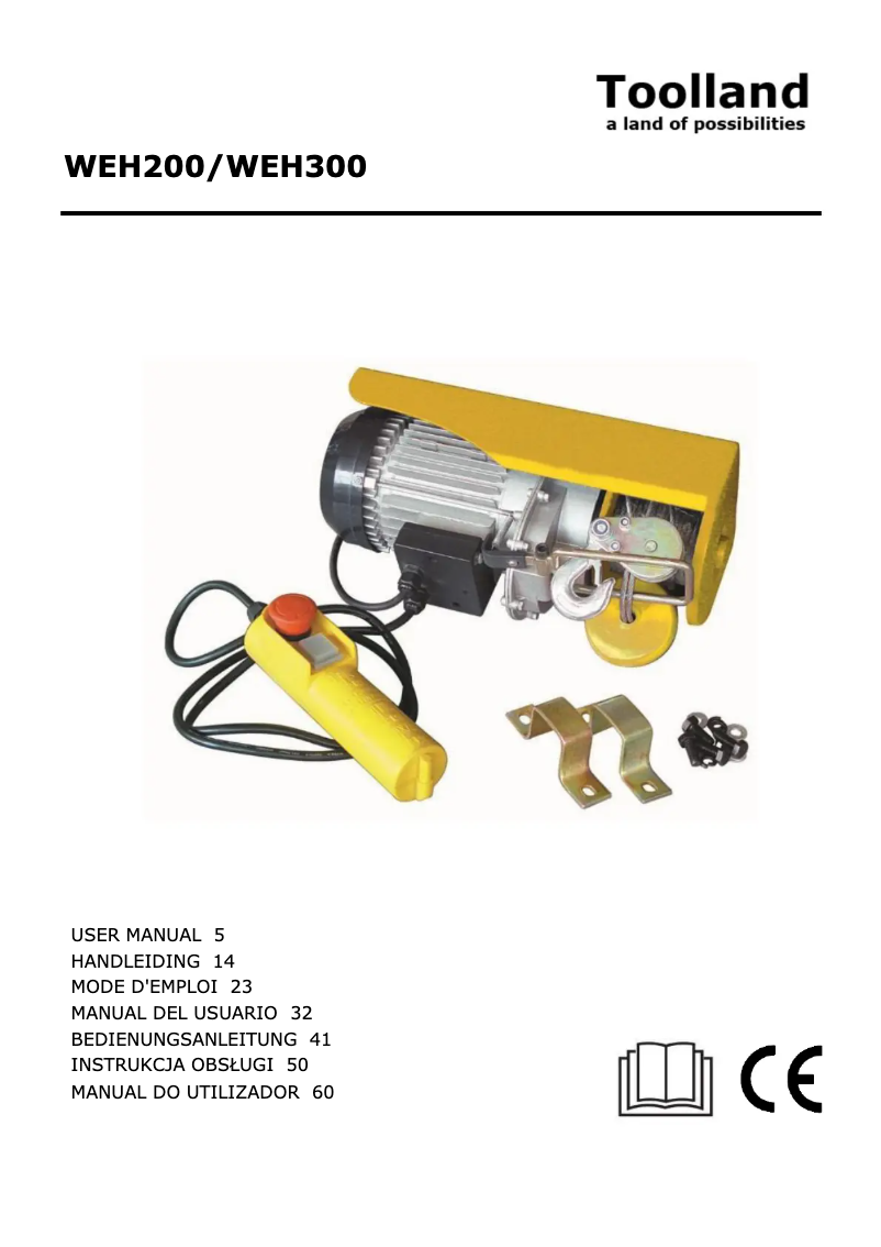 Page 1 of the manual User Manual Toolland WEH300