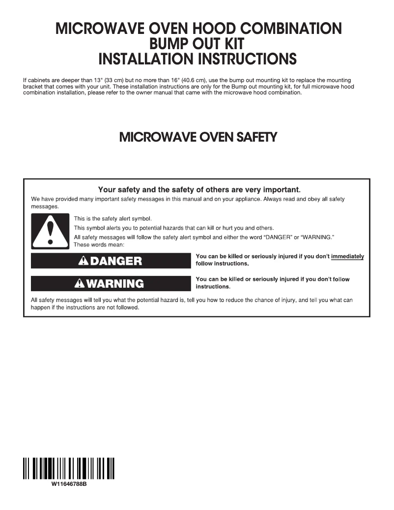 Page 1 of the manual Installation Guide KitchenAid KMMF330PPS